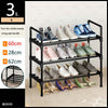 Simple Shoe Rack Metal Shoe Shelf Footwear Shoe Rack Living Room Space Saving Shoes Organizer Stand Holder Black Shoe Shelf