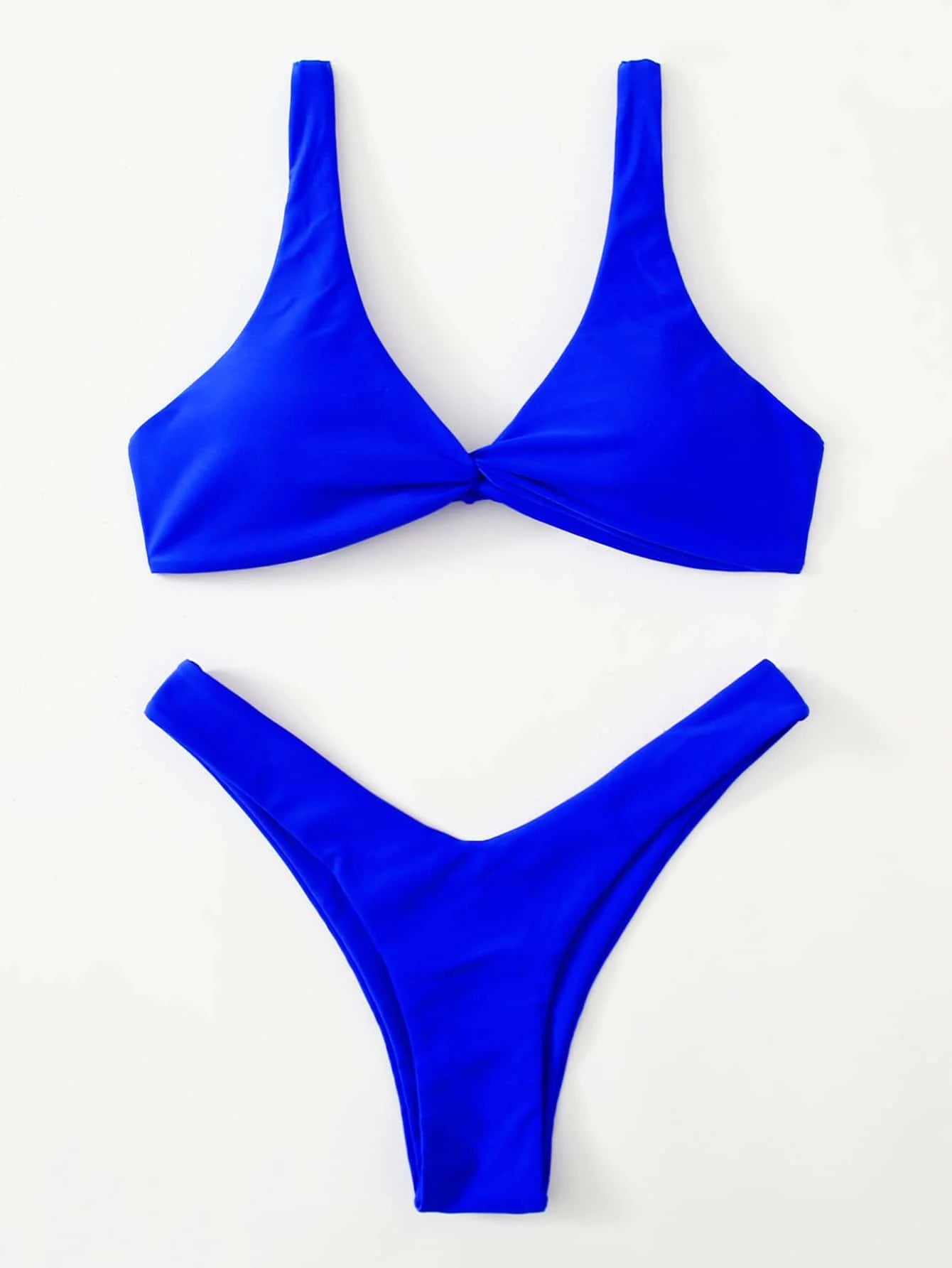 Tie Detail High Leg Bikini