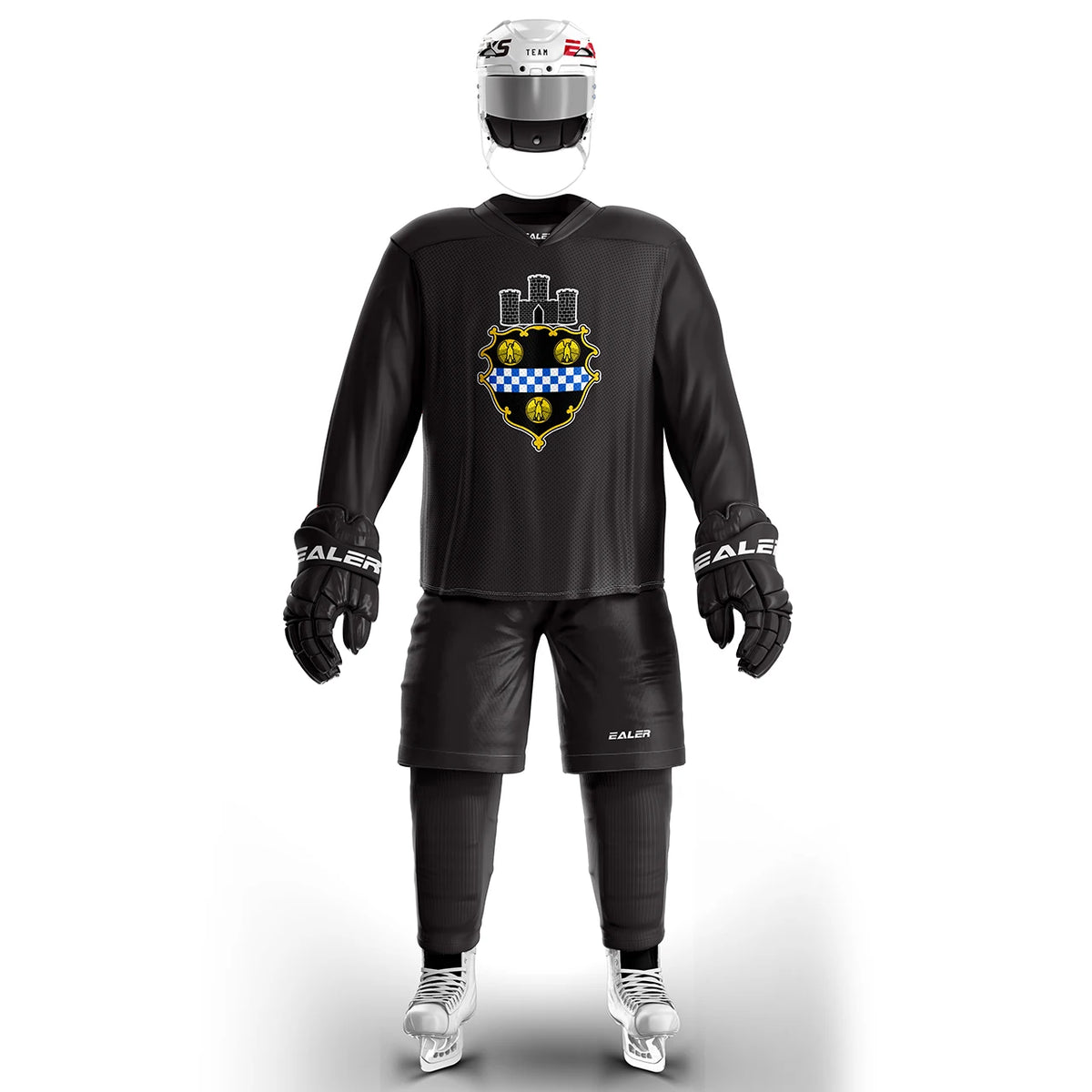 H80 series high-quality light and thin breathable black personalized ice hockey practice jersey &amp; large street shirt-all sizes