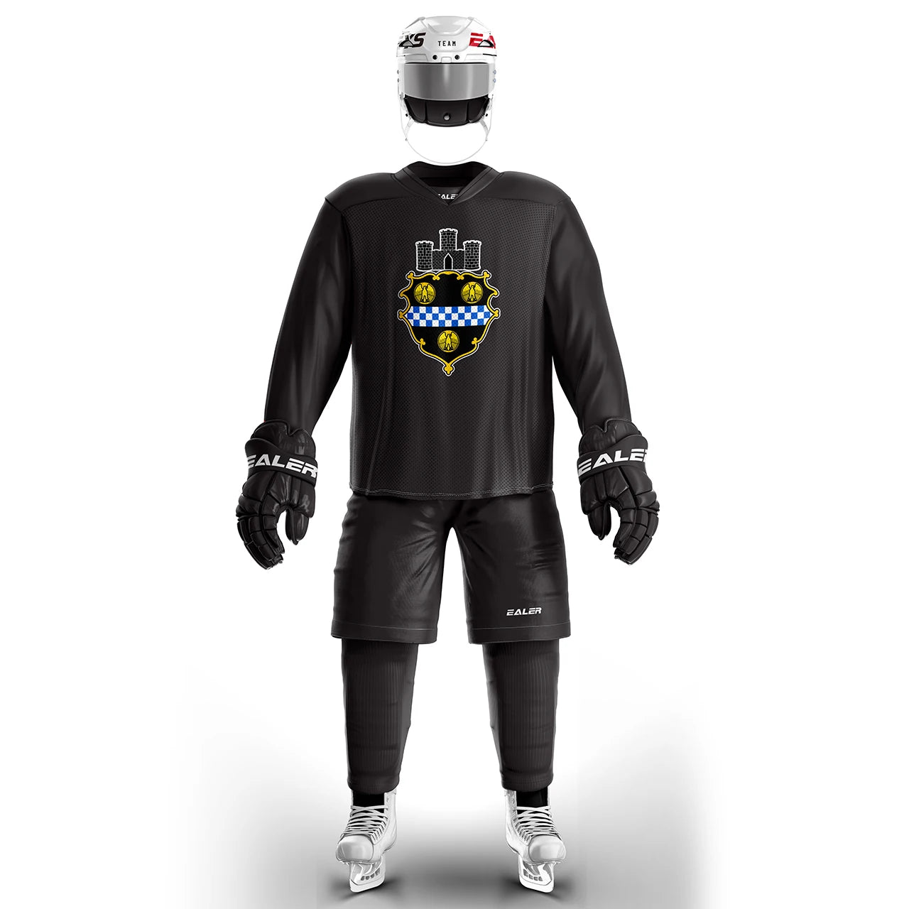 H80 series high-quality light and thin breathable black personalized ice hockey practice jersey & large street shirt-all sizes