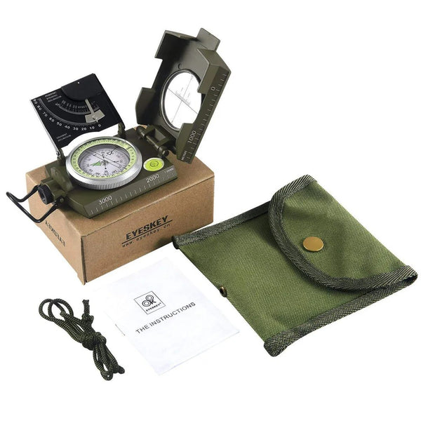 Mulitifunctional Outdoor Survival Military Compass Camping Waterproof Geological Compass Digital Navigation Equipment