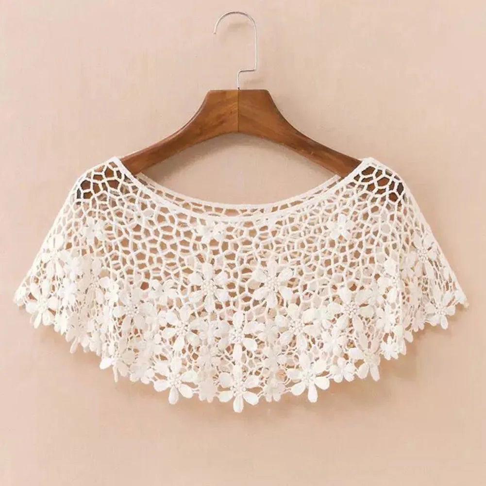 Crochet Lace Capelet for Layering over Dresses and Tops