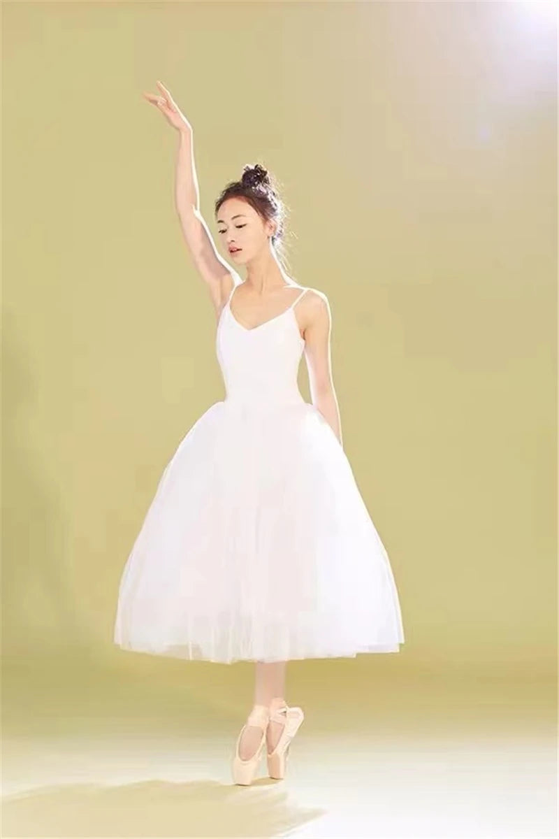 Romantic Ballet Tutu Dress with Camisole Bodice and Child-Adult Size Choices