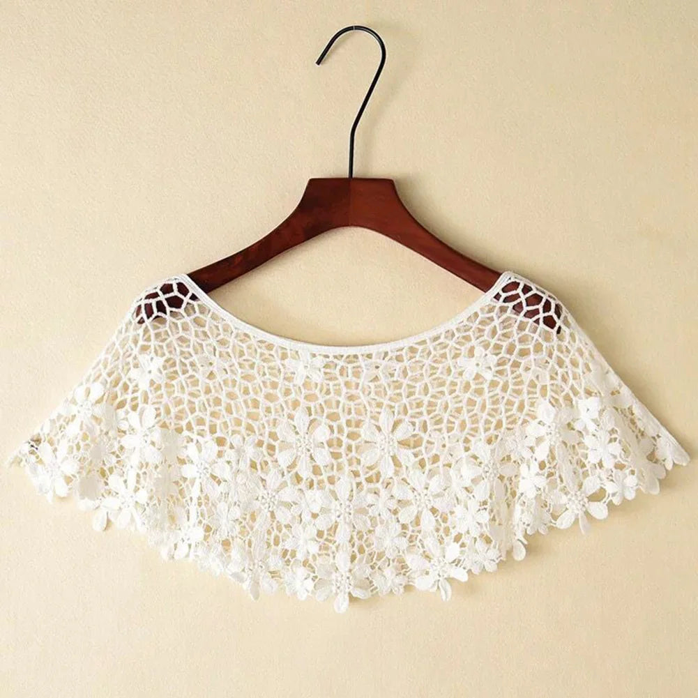 Crochet Lace Capelet for Layering over Dresses and Tops