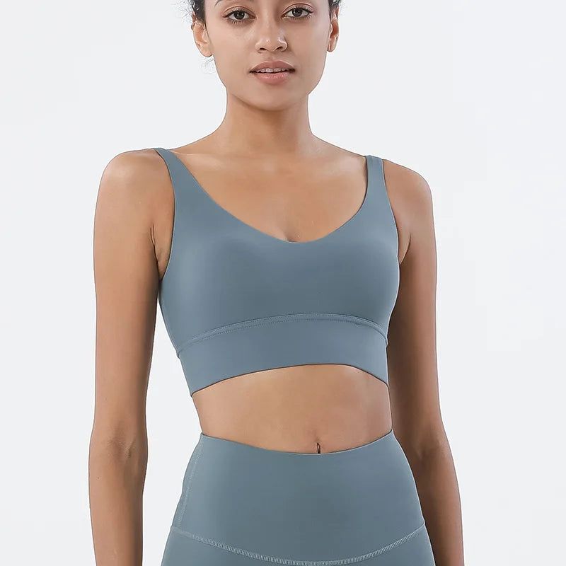 Women's Scoop Neck Racerback Sports Bra