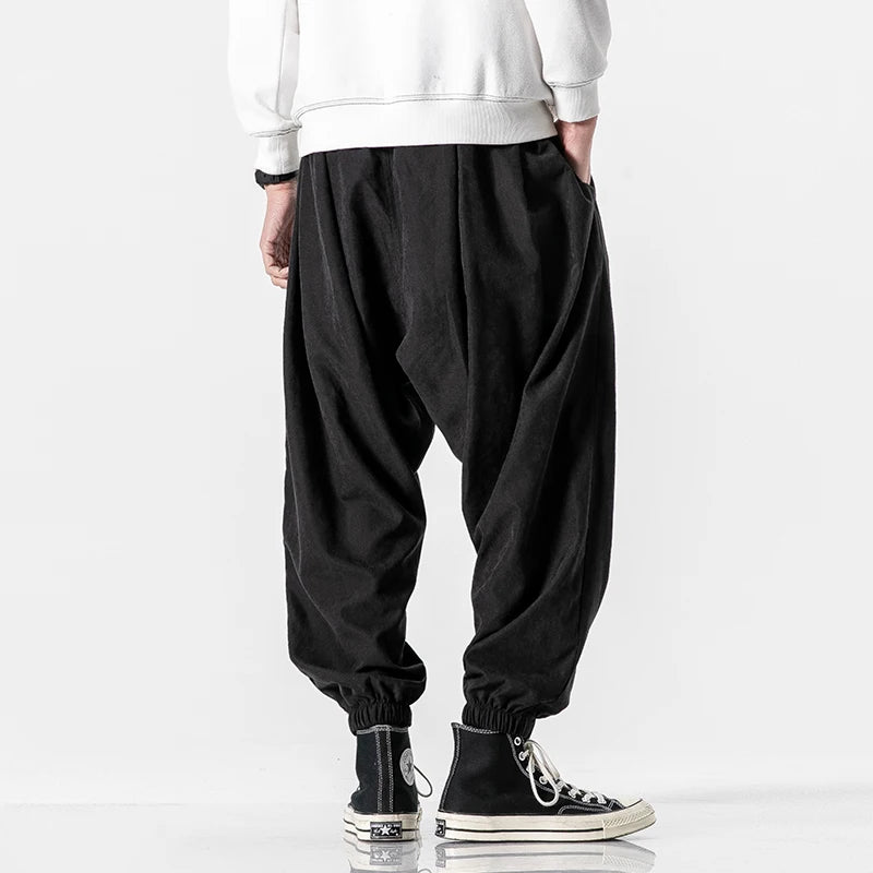 Full Length Loose Fit Casual Streetwear Drawstring Pants