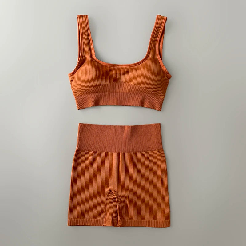 Women's Bra And Variable Bottoms Yoga Set For Workout Outfits