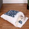 Japanese Cat Bed Warm Cat Sleeping Bag Deep Sleep Cave Winter Removable Pet House Bed for Cats Dogs Nest Cushion with Pillow