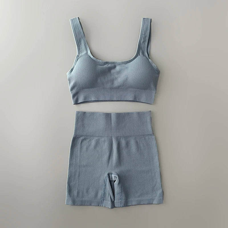 Women's Bra And Variable Bottoms Yoga Set For Workout Outfits