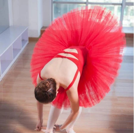 Pancake Ballet Tutu Skirt with Briefs and Mixed Height-Letter Size Options