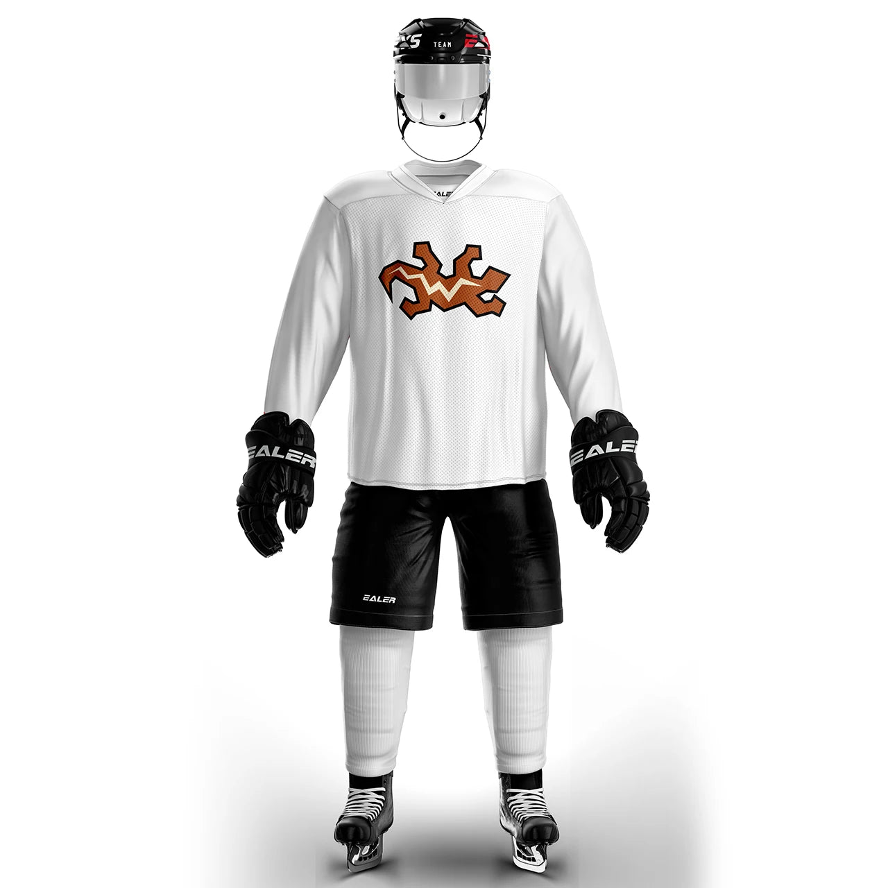 H80 series high-quality light and thin breathable white personalized ice hockey practice jersey & large street shirt-all sizes