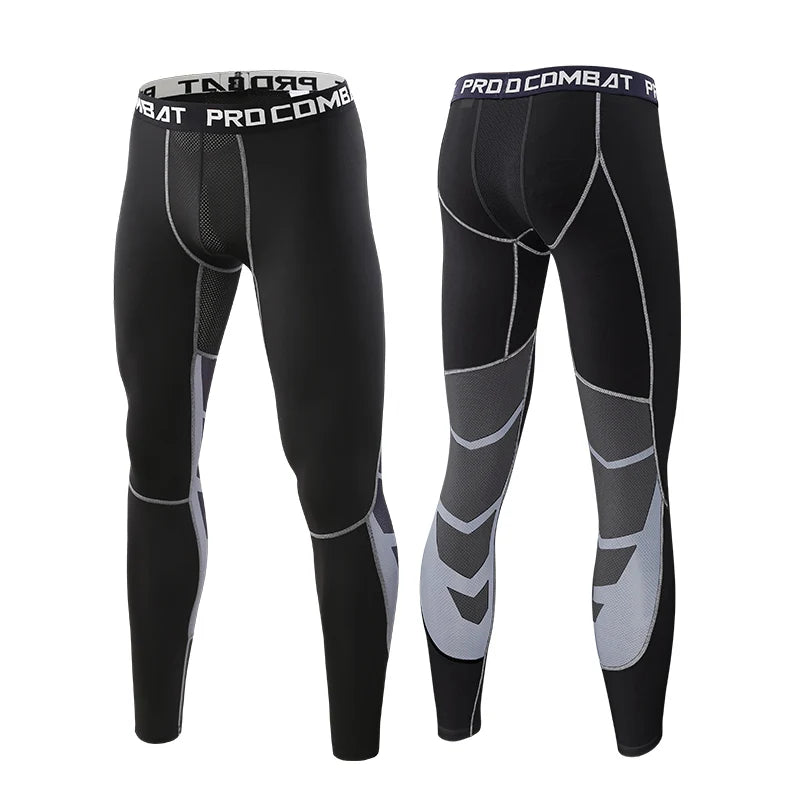 Men's Fitted Training Leggings for Gym and Running