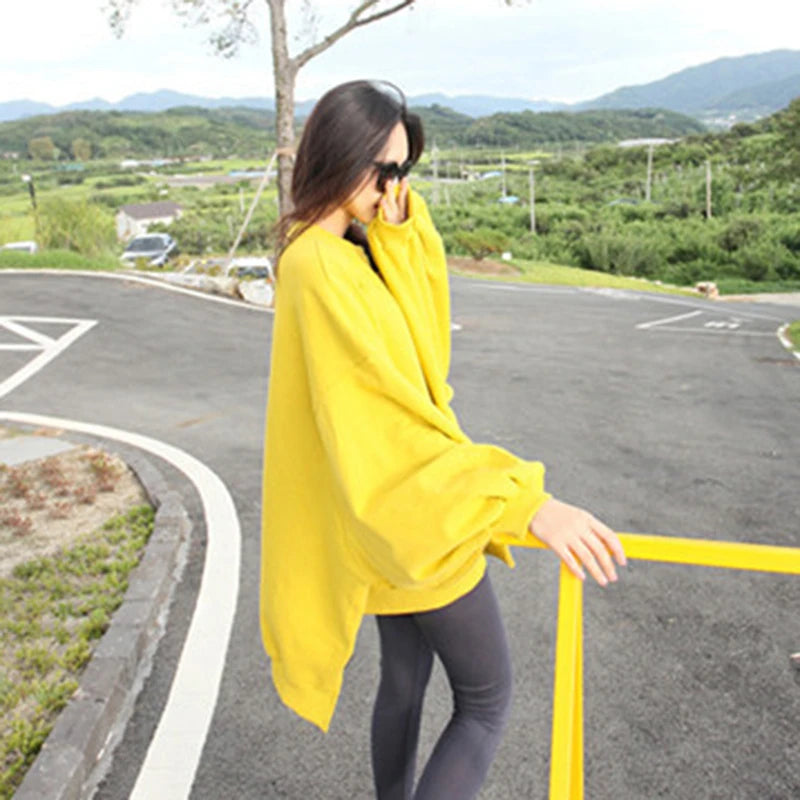 Long Sleeve Casual Pullover Sweatshirt with Original Style Options