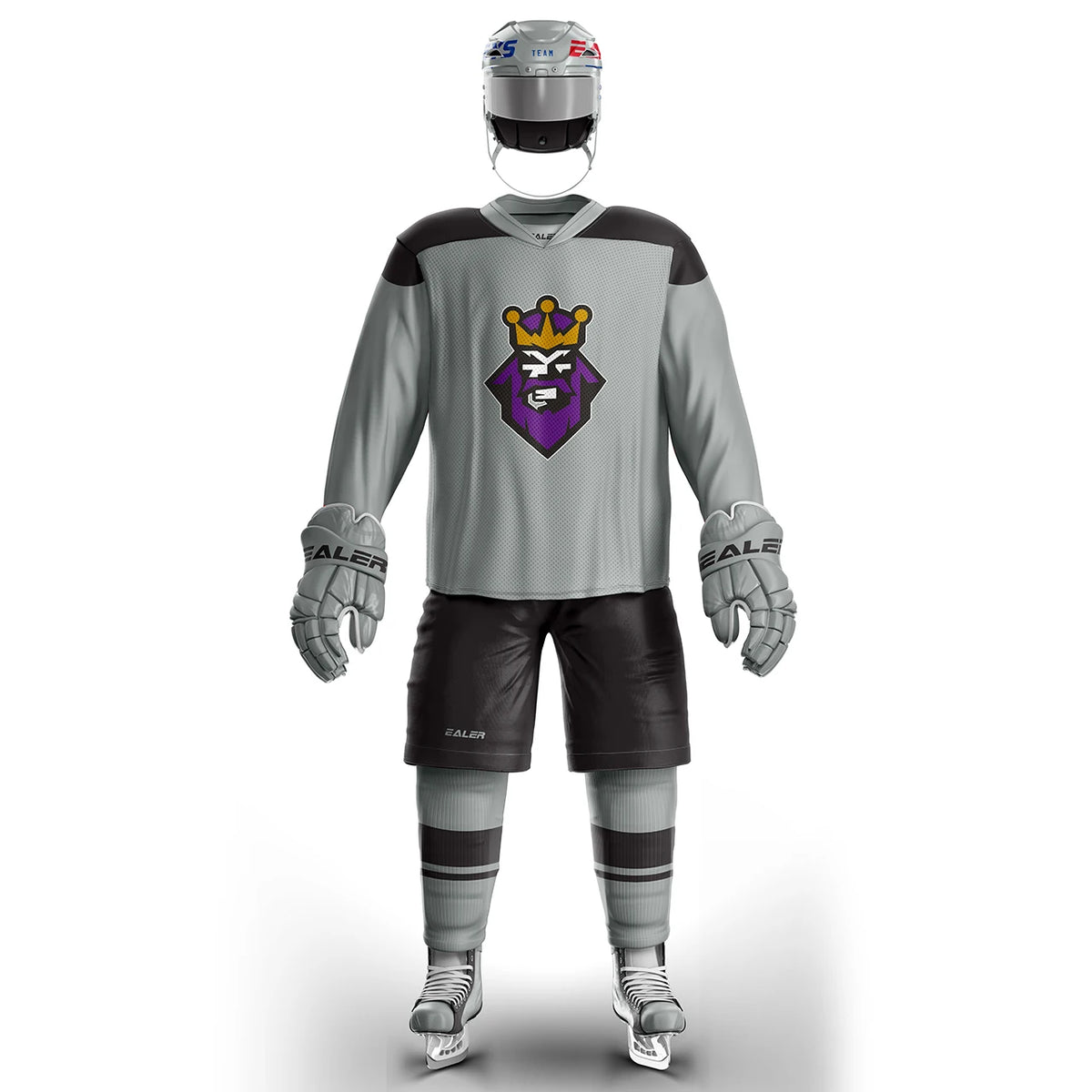 Crown Graphic Long Sleeve Jersey For Sports Outfits