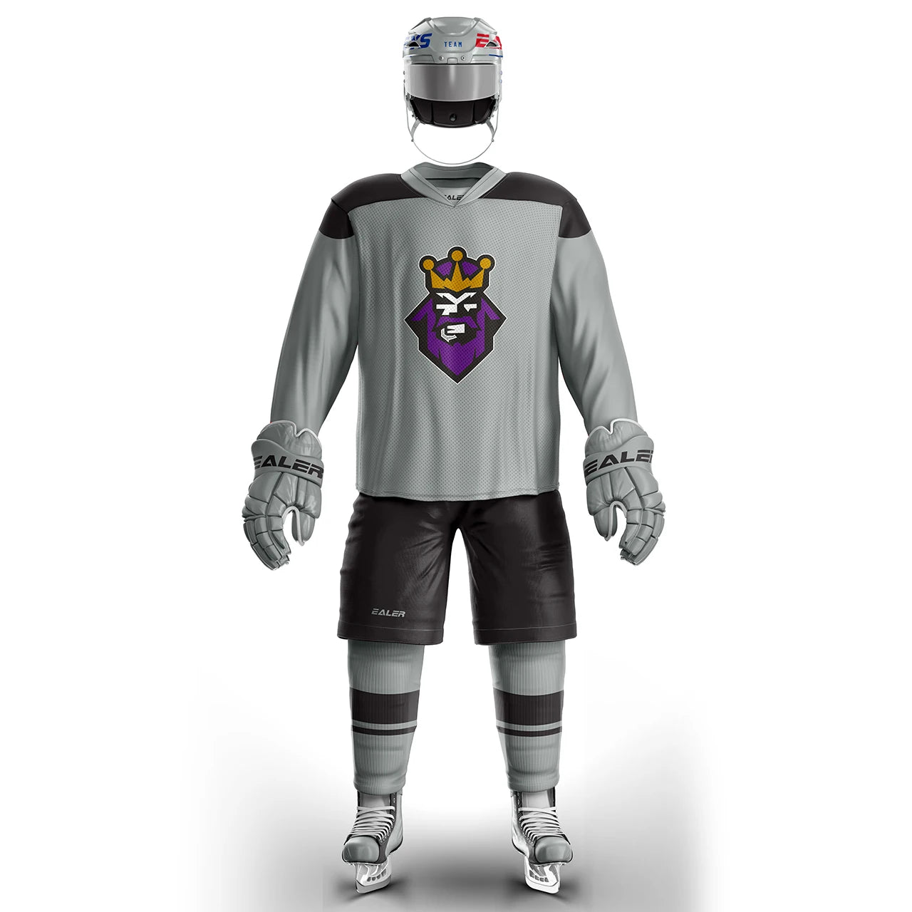 Crown Graphic Long Sleeve Jersey For Sports Outfits