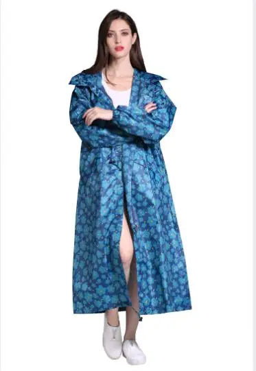 Long Hooded Front Opening Jacket for Layering over Outfits