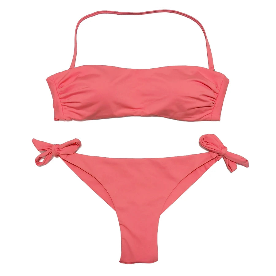Solid Color Brazilian Bikini