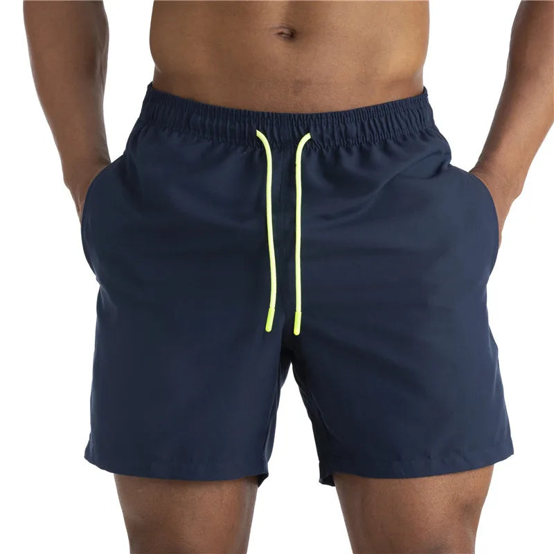 Men's Swimsuit Bottoms in Solid Swim Brief Style for Beach and Pool Wear