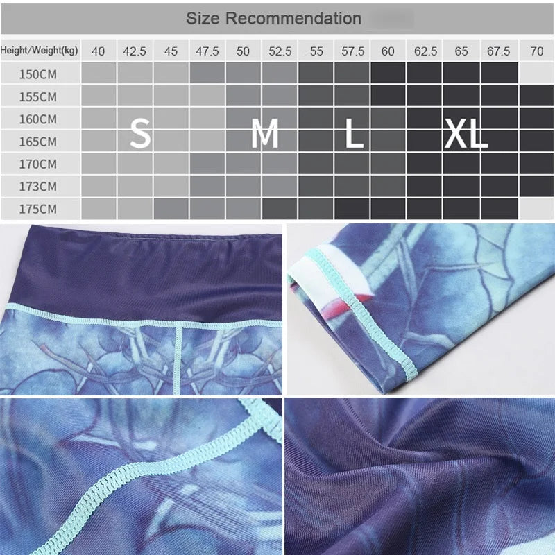 Women's Printed High-Waist Workout Leggings