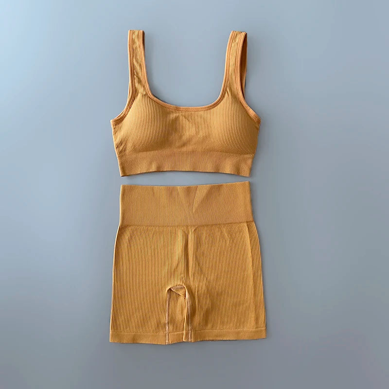 Women's Bra And Variable Bottoms Yoga Set For Workout Outfits