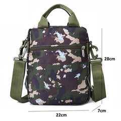 Men's Bag Messenger Bag Male Waterproof Nylon Camouflage Satchel Over the Shoulder Crossbody Bags Handbag Mini Briefcase