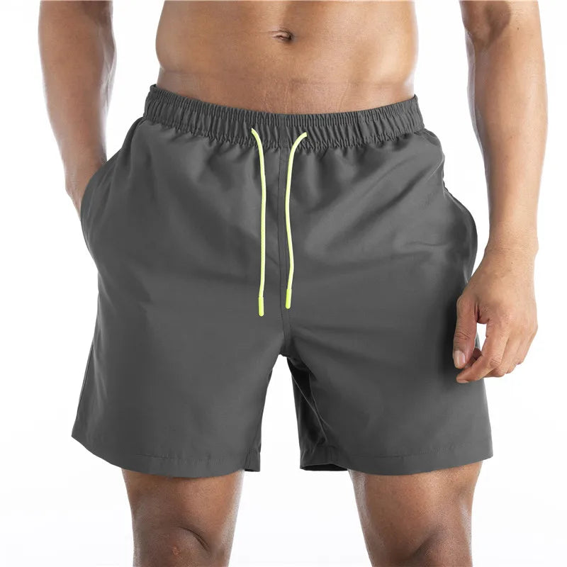 Men's Swimsuit Bottoms in Solid Swim Brief Style for Beach and Pool Wear