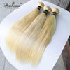 Promqueen 613 Bundle Brazilian Human Hair Bundles Weave 9A Virgin Hair 30 32 38 40 Inch Long Hair Bundles Straight Blonde Bundle