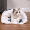 Japanese Cat Bed Warm Cat Sleeping Bag Deep Sleep Cave Winter Removable Pet House Bed for Cats Dogs Nest Cushion with Pillow