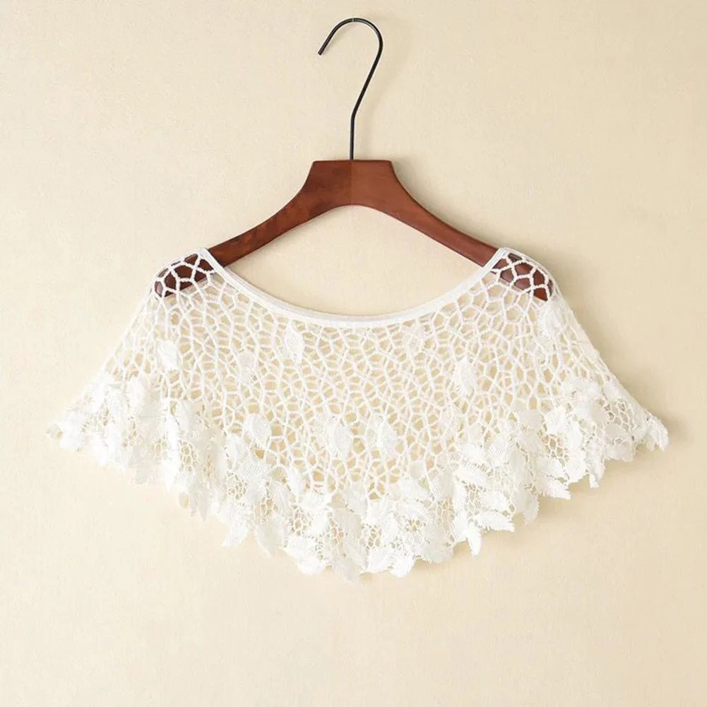Crochet Lace Capelet for Layering over Dresses and Tops