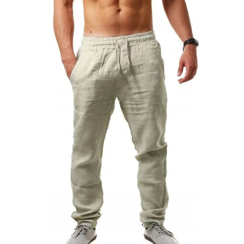 Men's Elastic Waist Casual Pants For Everyday Wear