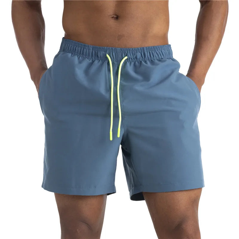 Men's Swimsuit Bottoms in Solid Swim Brief Style for Beach and Pool Wear