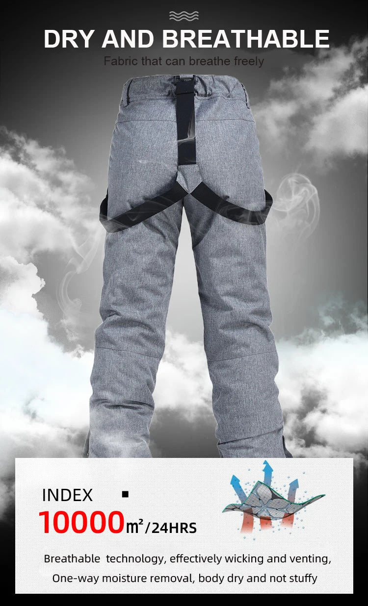 Full Length Suspender Ski and Snowboard Winter Bib Pants