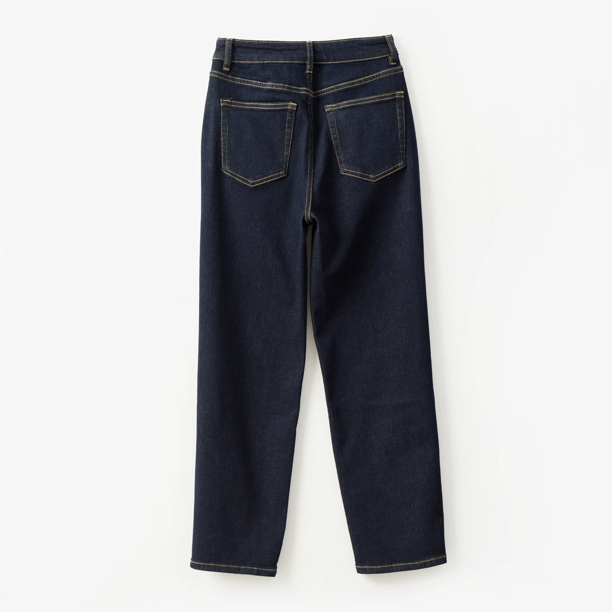 Washed Straight Slim Looking Spring and Autumn Women's Jeans