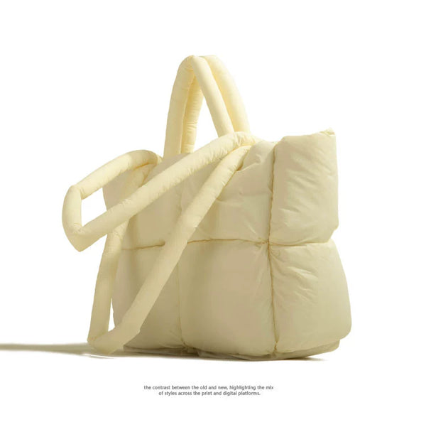 Genuine Goods Unique Cotton Clothing Design Handbag Autumn and Winter New Popular Texture Shoulder Underarm Bag