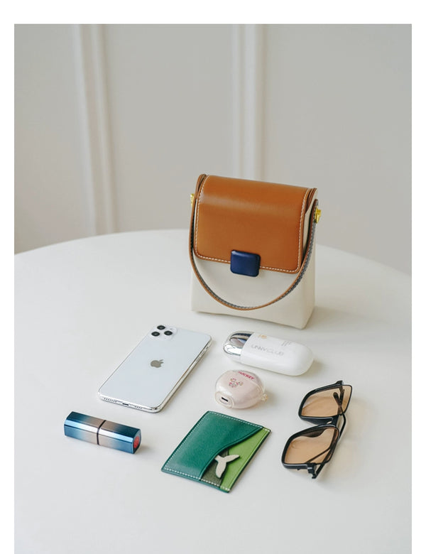 Bag Female Special-Interest Design Contrast Color Crossbody Phone Bag