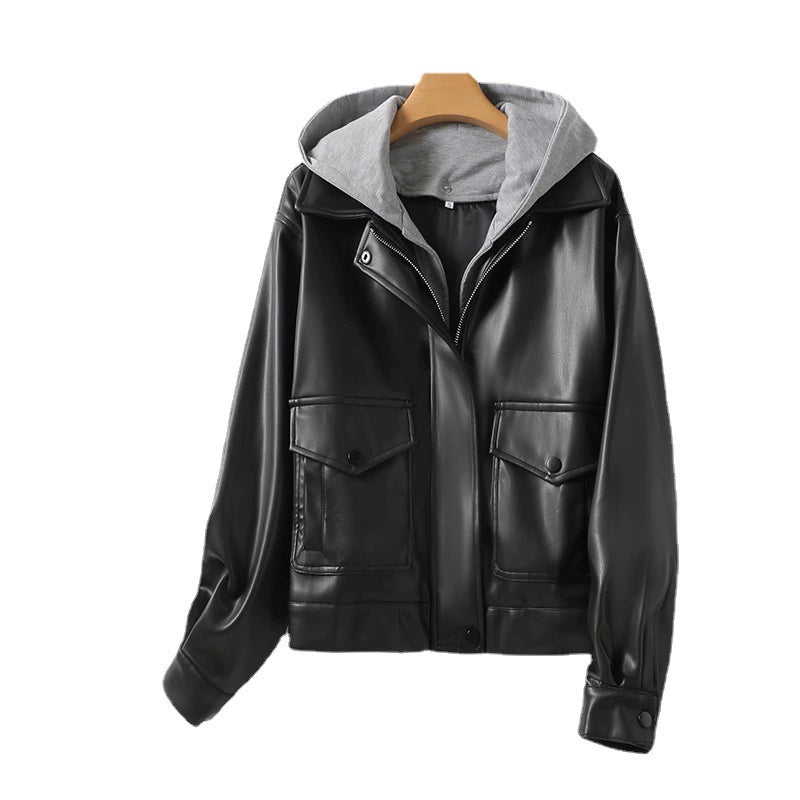 Big Brand Commuter Tail Stitching Hat False Two-Piece Sweaters