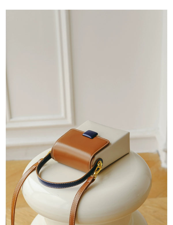 Bag Female Special-Interest Design Contrast Color Crossbody Phone Bag
