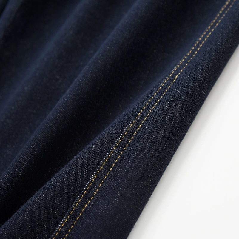 Washed Straight Slim Looking Spring and Autumn Women's Jeans