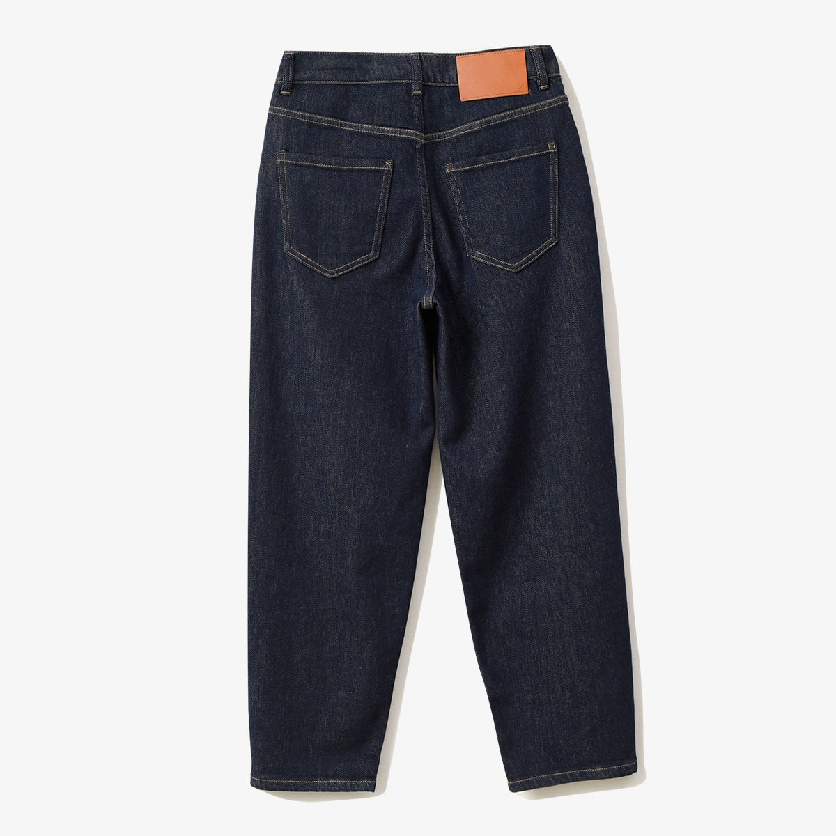 Washed Straight Slim Looking Spring and Autumn Women's Jeans