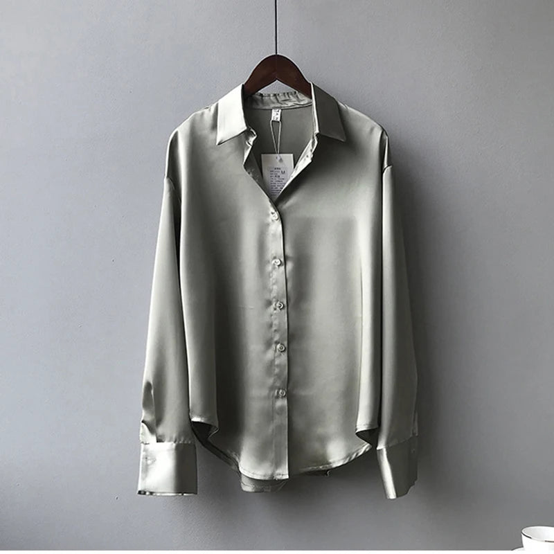 Women's Collared Long Sleeve Shirt