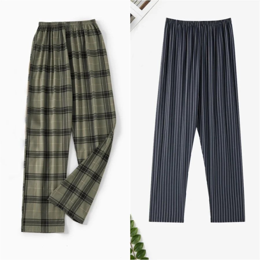 Men's Printed Elastic Waist Straight Leg Lounge Pajama Pants