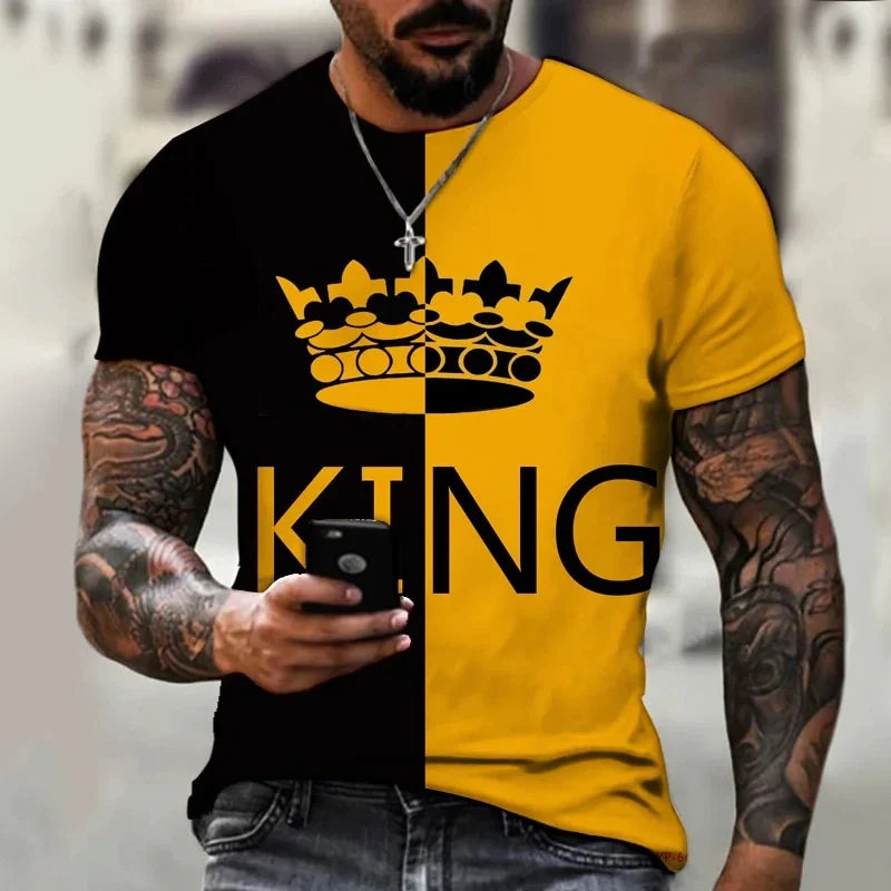 Graphic Crew Neck Short Sleeve Casual Pullover T Shirt