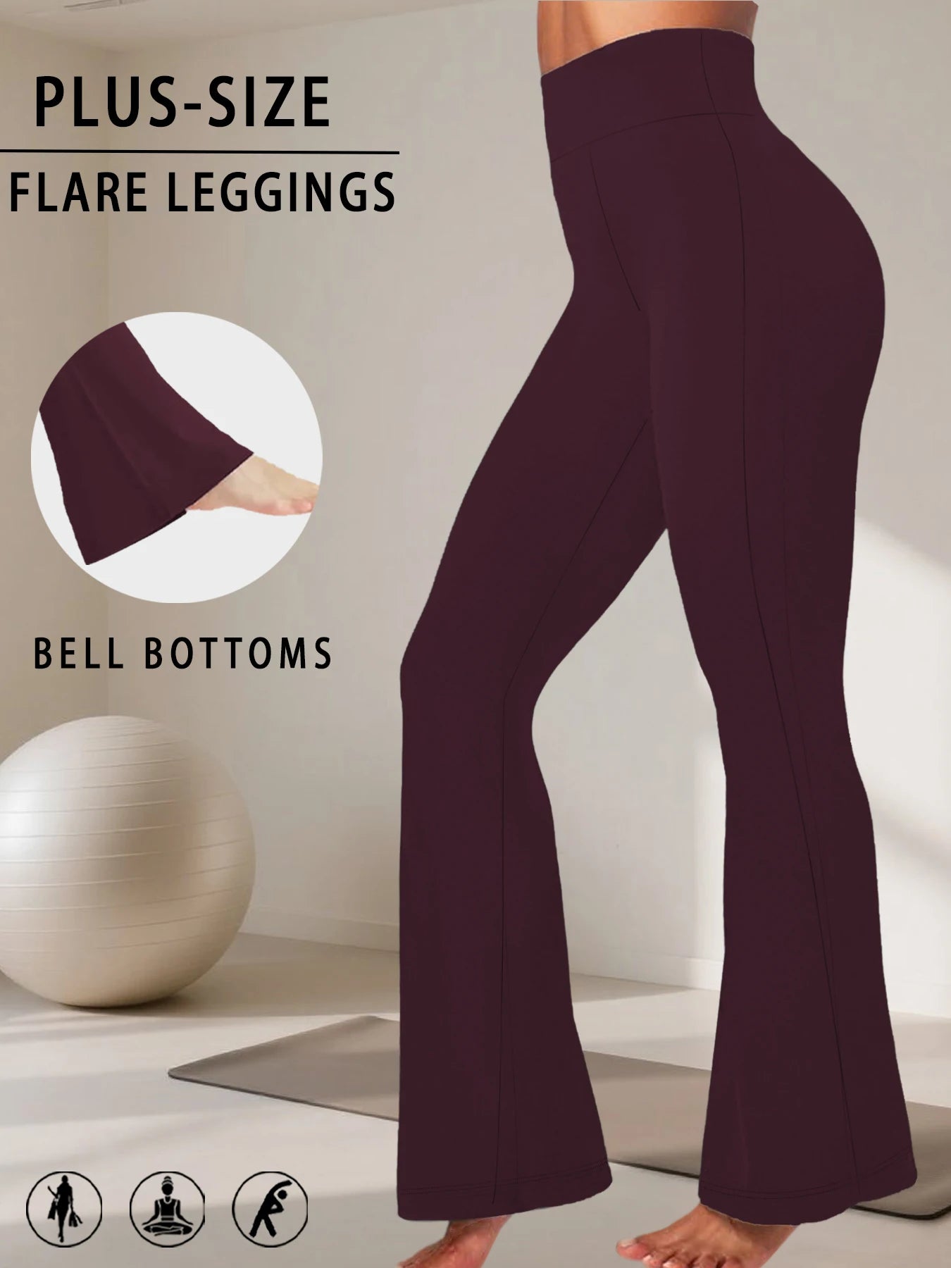 Women's High Waist Flared Leggings For Workout Outfits