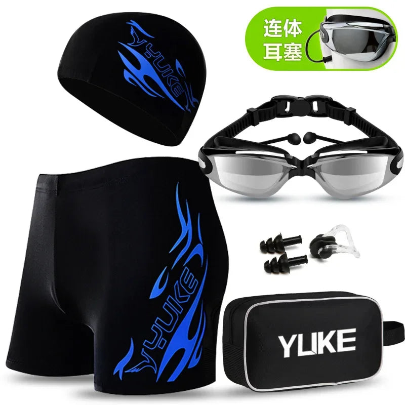 Men's Printed Swim Briefs with Original Accessory Options