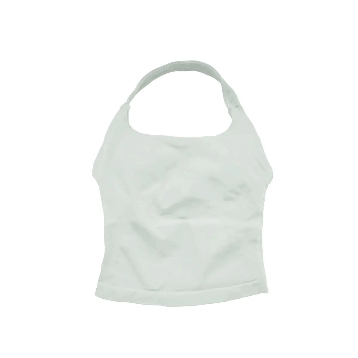 Women's Halter Neck Longline Fitted Tank Top For Workout Outfits