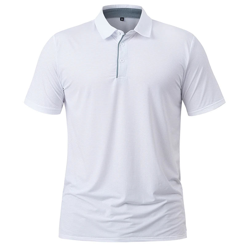 Men's Athletic Short Sleeve Polo Shirt Lightweight Quick Dry Sport Workout Shirt Summer Casual Thin Outdoor Shirts US/ EU Size