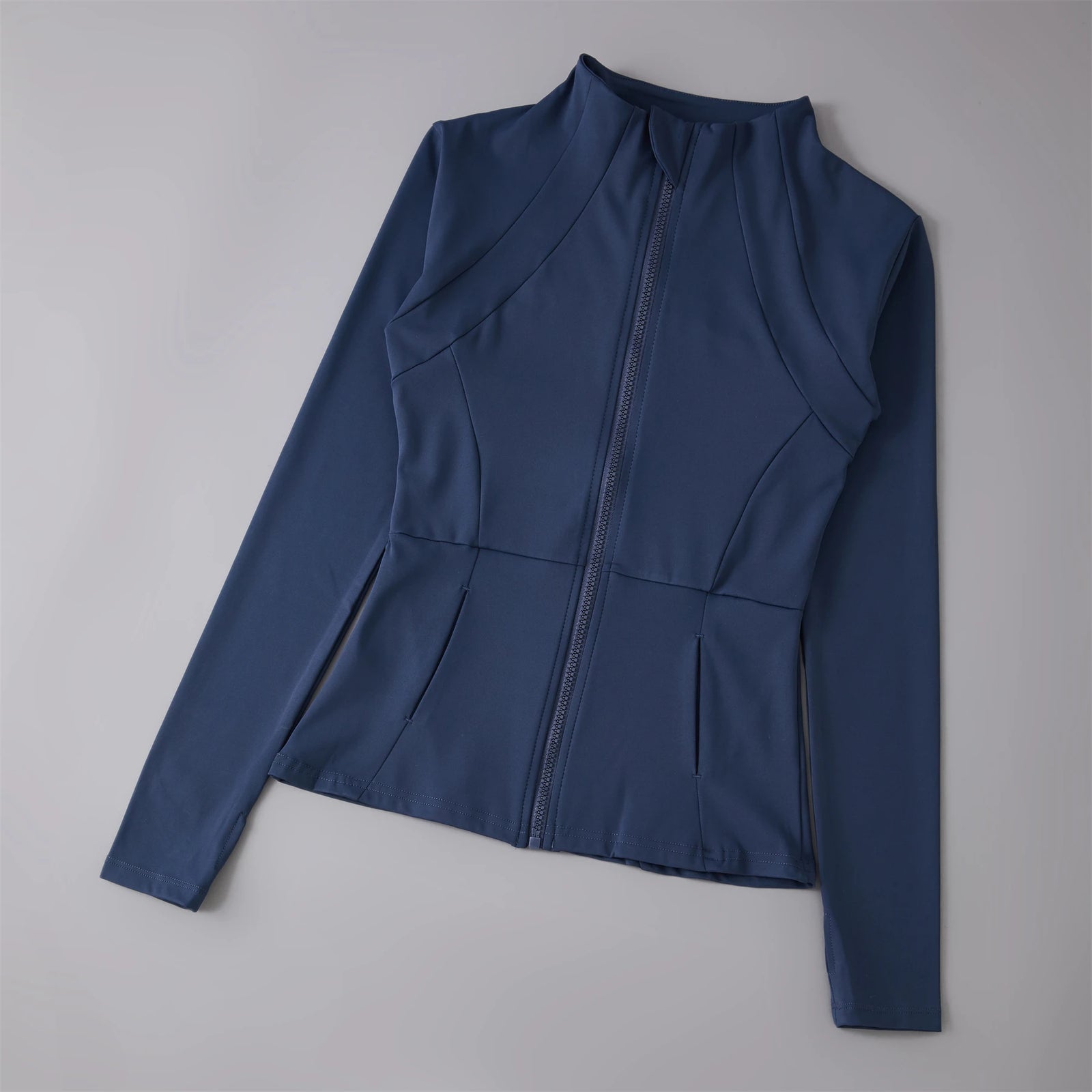 Women's Stand Collar Zip-Front Yoga Jacket