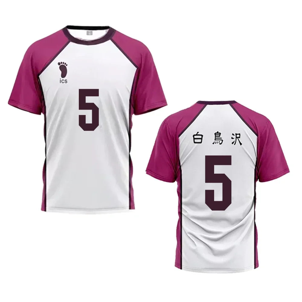 Volleyball Graphic Short Sleeve Crew Neck Sports T Shirt