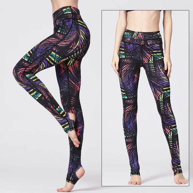 Women's Printed High-Waist Workout Leggings