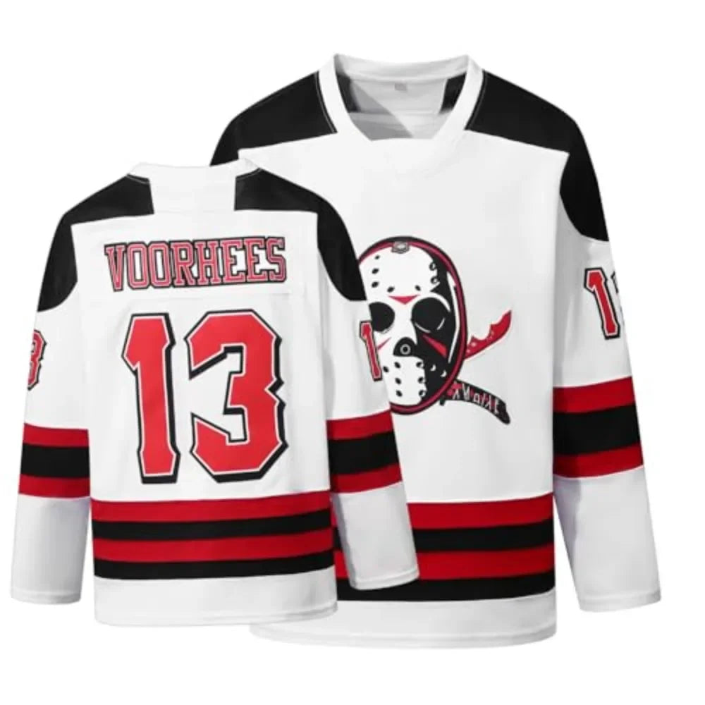 Jason Voorhees Number Thirteen Long Sleeve Jersey For Sports Outfits